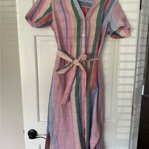 Gap Multicolor Button-Down Dress